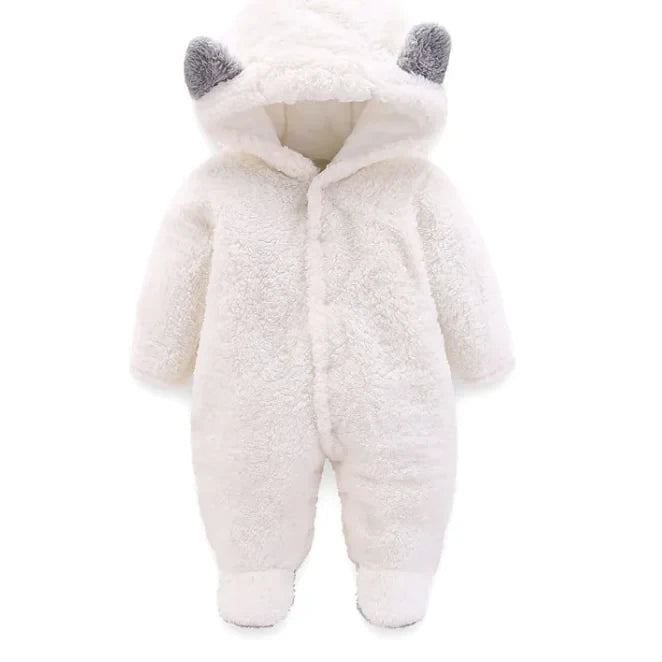 Winter Baby Jumpsuit Newborn Warm Thick Baby Romper